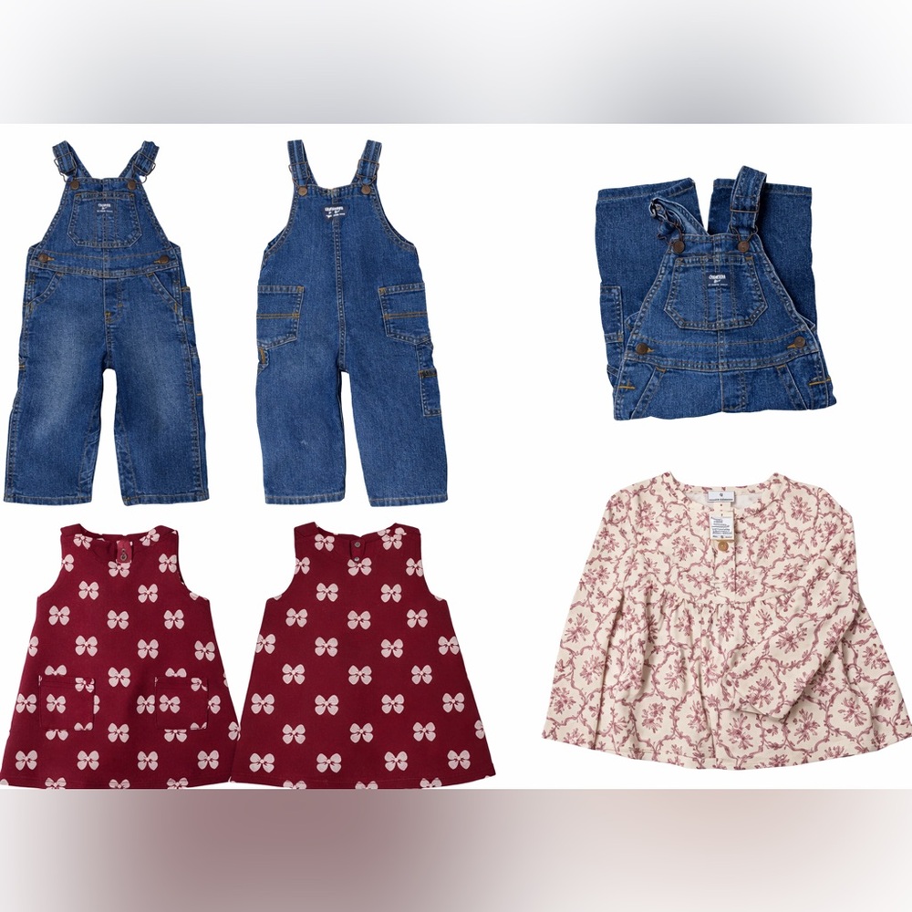 OshKosh B'gosh Classic Medium Blue Denim Overalls